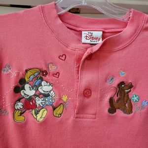 Vintage Disney Store Mickey Minnie Pluto Tee